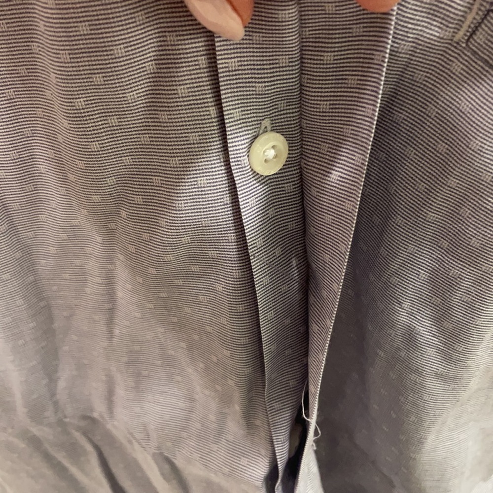 {Calvin Klein} XL purple long button down shirt - Picture 6 of 13
